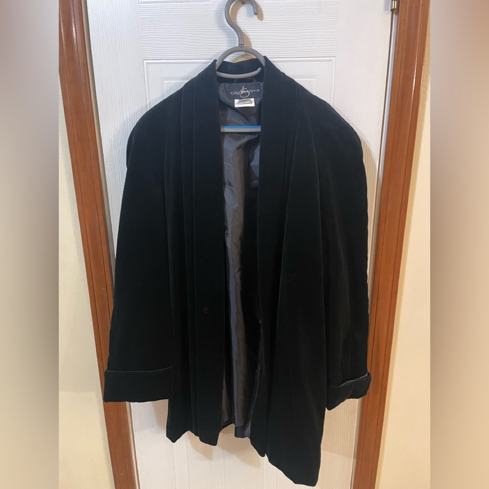 EUC Velvet Dress Coat
